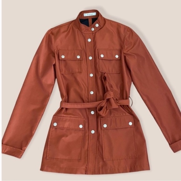 ULLA JOHNSON Rare Rust Utility Jacket with Belt Size Small - Picture 1 of 15
